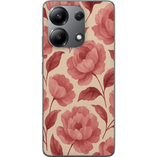 Xiaomi Redmi Note 13 4G Läpinäkyvä kuori Ruusun Kukinta
