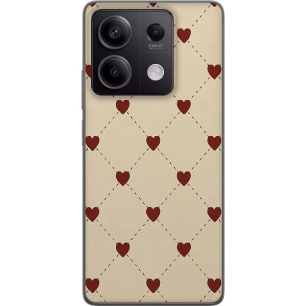 Xiaomi Redmi Note 13 Pro Läpinäkyvä kuori Sydänverkko