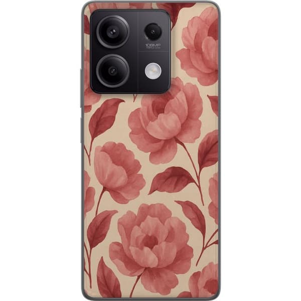 Xiaomi Redmi Note 13 Pro Läpinäkyvä kuori Ruusun Kukinta