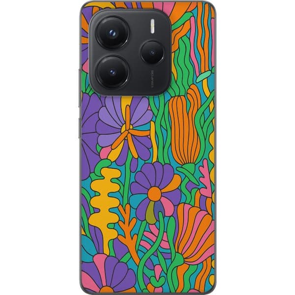 Xiaomi Redmi Note 14 Gennemsigtig cover Farveeksplosion