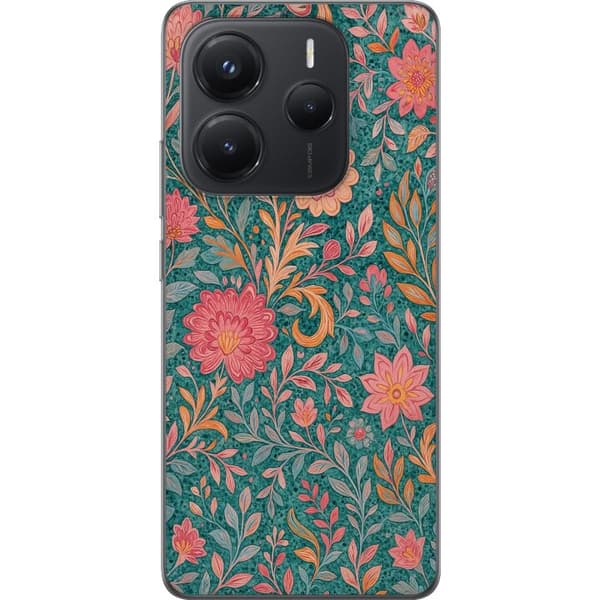 Xiaomi Redmi Note 14 Gennemsigtig cover Floral Dream