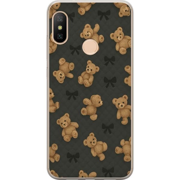 Xiaomi Redmi 6 Pro Läpinäkyvä kuori Teddy Halauksia