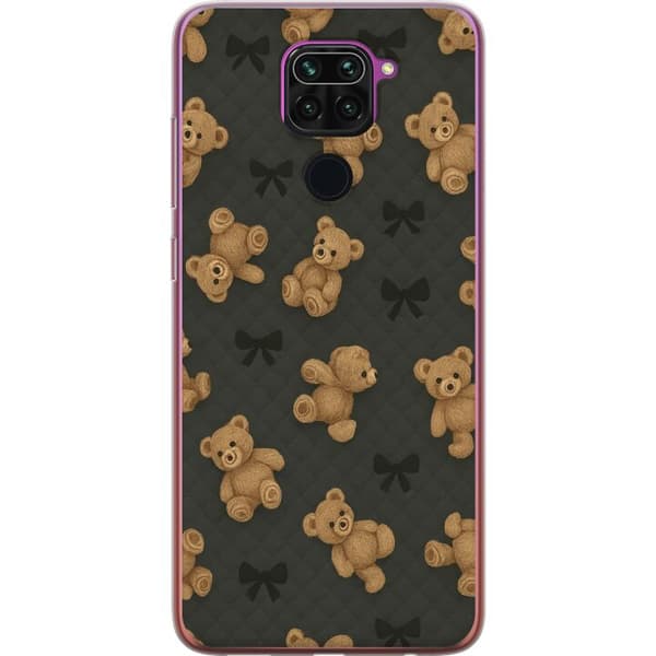 Xiaomi Redmi Note 9 Genomskinligt Skal Teddy Hugs