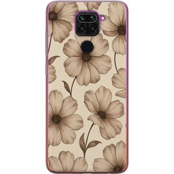 Xiaomi Redmi Note 9 Genomskinligt Skal Pastel Rush