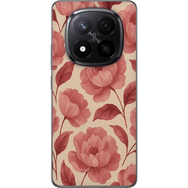 Xiaomi Redmi Note 14 Pro+ Genomskinligt Skal Rose Bloom