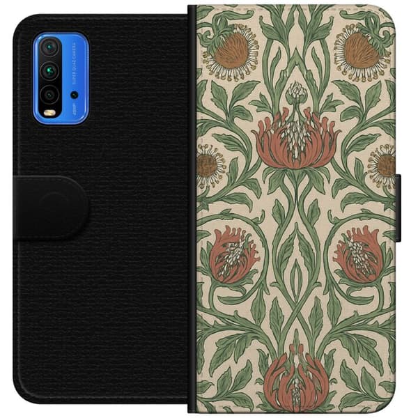 Xiaomi Redmi Note 9 4G Tegnebogsetui Blad Detaljer