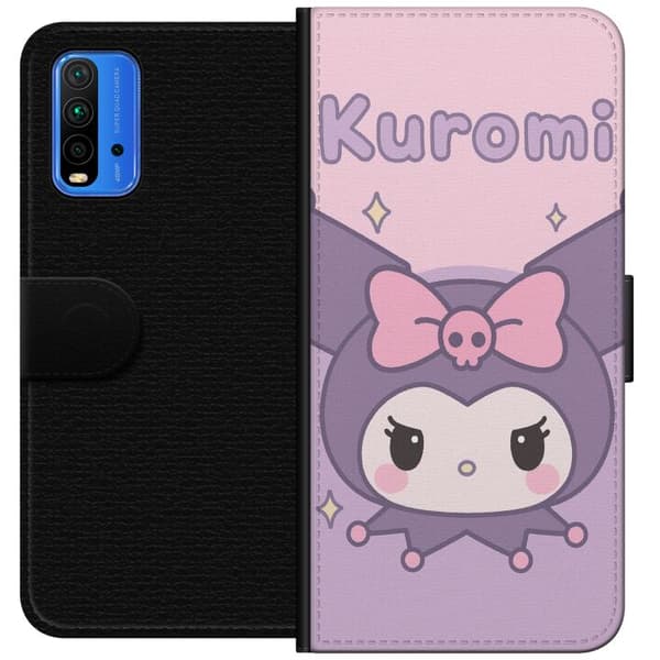 Xiaomi Redmi Note 9 4G Tegnebogsetui Midnat Blomst