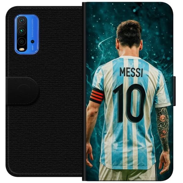 Xiaomi Redmi Note 9 4G Plånboksfodral Messi