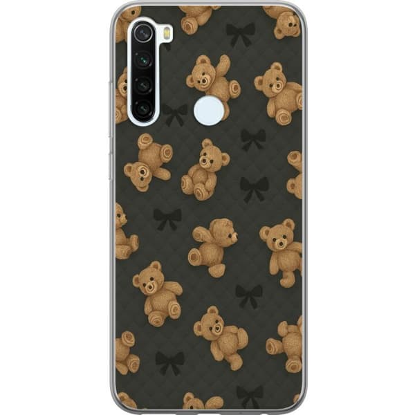 Xiaomi Redmi Note 8 Läpinäkyvä kuori Teddy Halauksia