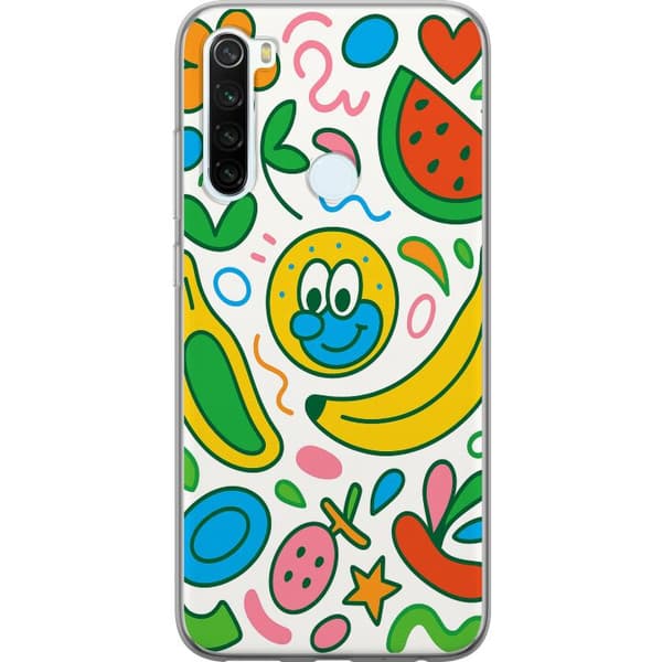 Xiaomi Redmi Note 8 Gennemsigtig cover Sommerfugle Slør