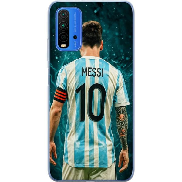Xiaomi Redmi Note 9 4G Genomskinligt Skal Messi