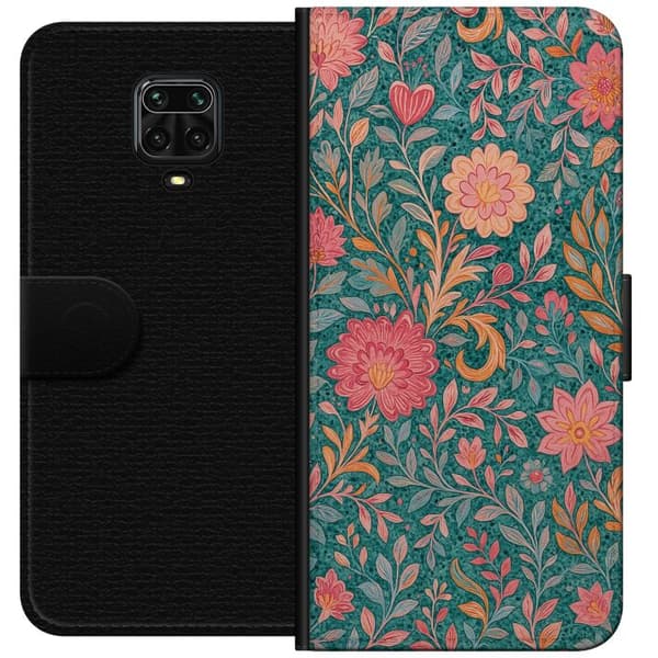 Xiaomi Redmi Note 9S Tegnebogsetui Floral Dream
