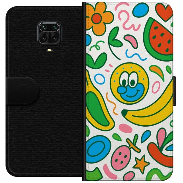 Xiaomi Redmi Note 9S Tegnebogsetui Sommerfugle Slør