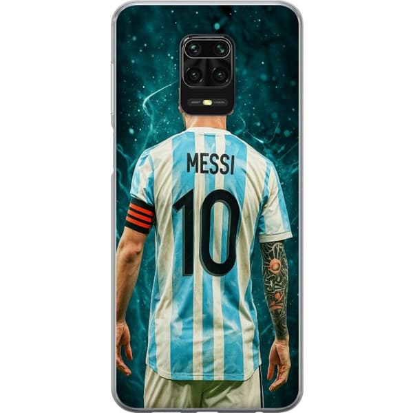 Xiaomi Redmi Note 9S Gjennomsiktig deksel Messi