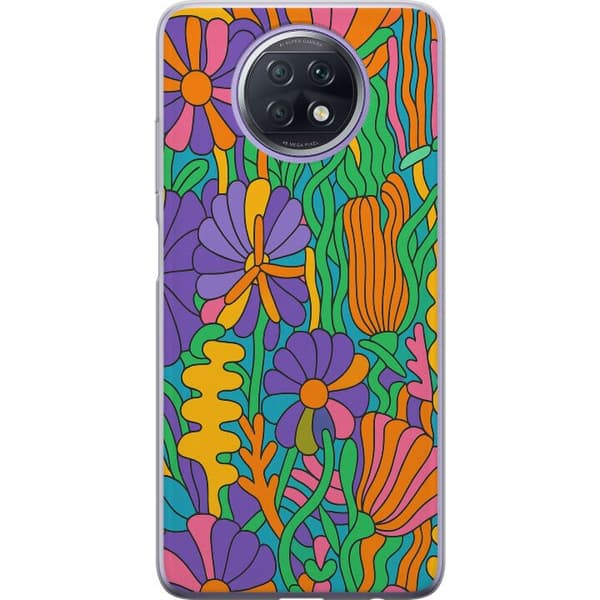 Xiaomi Redmi Note 9T Gennemsigtig cover Farveeksplosion