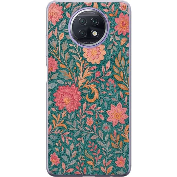 Xiaomi Redmi Note 9T Läpinäkyvä kuori Floral Dream