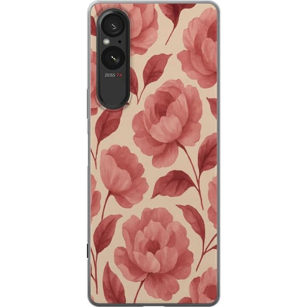 Sony Xperia 10 VI Gjennomsiktig deksel Rose Blomst