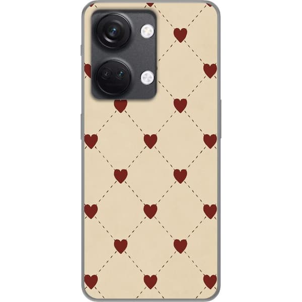 OnePlus Nord 3 Gennemsigtig cover Hjertegitter