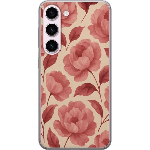 Samsung Galaxy S23 Gjennomsiktig deksel Rose Blomst