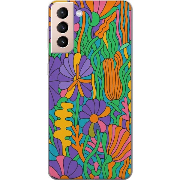 Samsung Galaxy S21 Genomskinligt Skal Color Pop