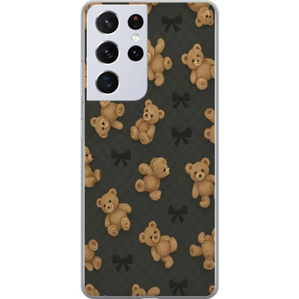 Samsung Galaxy S21 Ultra 5G Läpinäkyvä kuori Teddy Halauksia