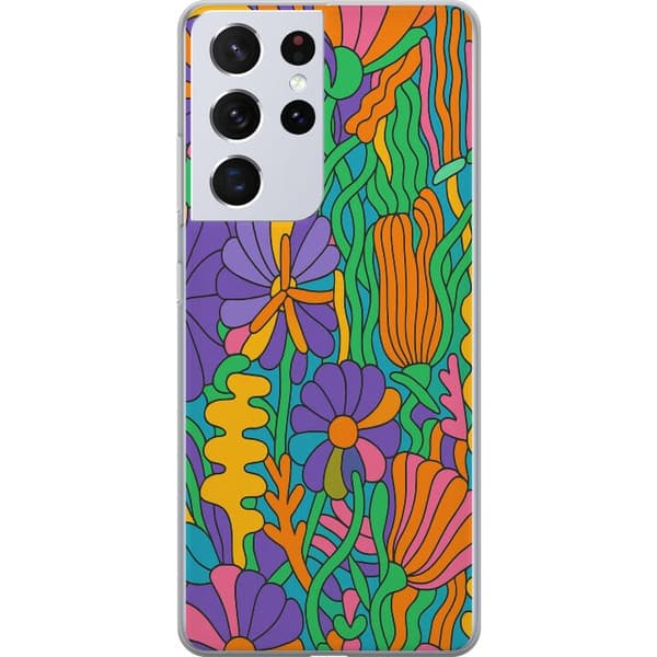 Samsung Galaxy S21 Ultra 5G Gennemsigtig cover Farveeksplosion