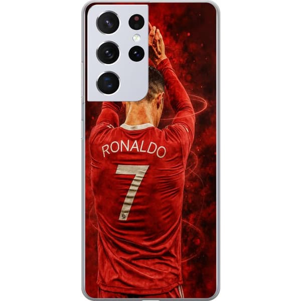 Samsung Galaxy S21 Ultra 5G Läpinäkyvä kuori Ronaldo