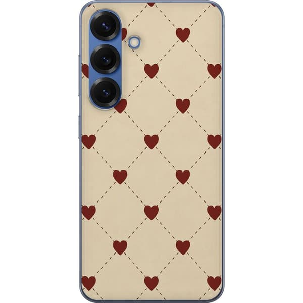 Samsung Galaxy S25+ Gennemsigtig cover Hjertegitter