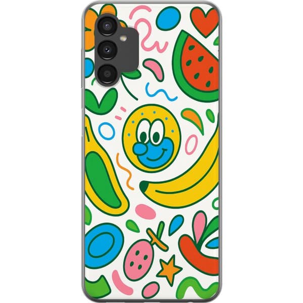 Samsung Galaxy A04s Läpinäkyvä kuori Perhosverho