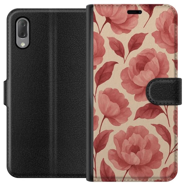 Sony Xperia L3 Lompakkokotelo Ruusun Kukinta