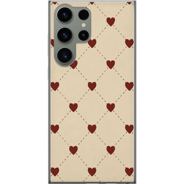 Samsung Galaxy S23 Ultra Gennemsigtig cover Hjertegitter