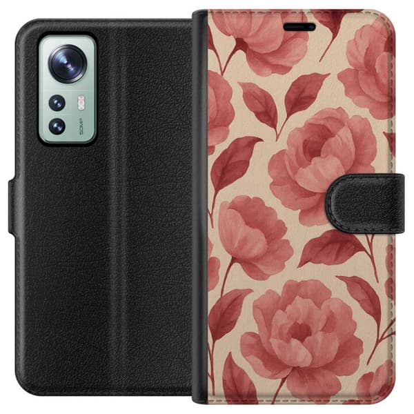 Xiaomi 12 Lompakkokotelo Ruusun Kukinta