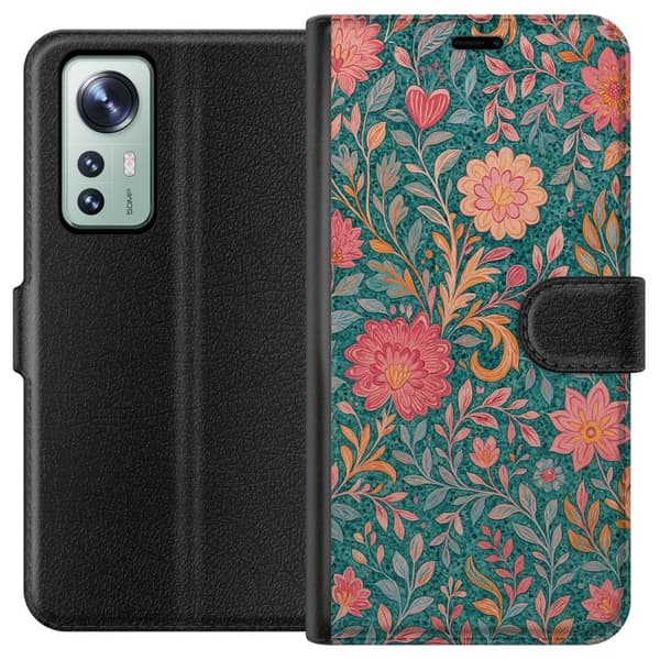 Xiaomi 12 Tegnebogsetui Floral Dream