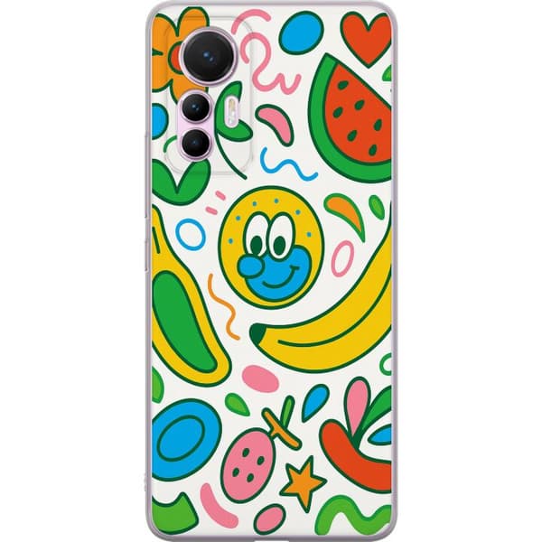 Xiaomi 12 Lite Gennemsigtig cover Sommerfugle Slør