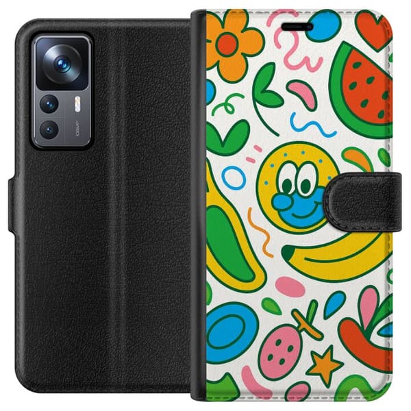 Xiaomi 12T Pro Lompakkokotelo Perhosverho