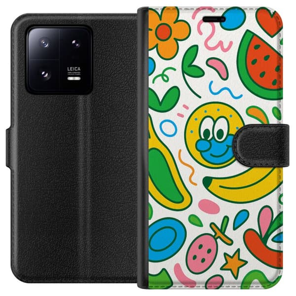 Xiaomi 13 Pro Tegnebogsetui Sommerfugle Slør