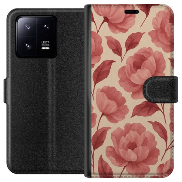 Xiaomi 13 Pro Lompakkokotelo Ruusun Kukinta