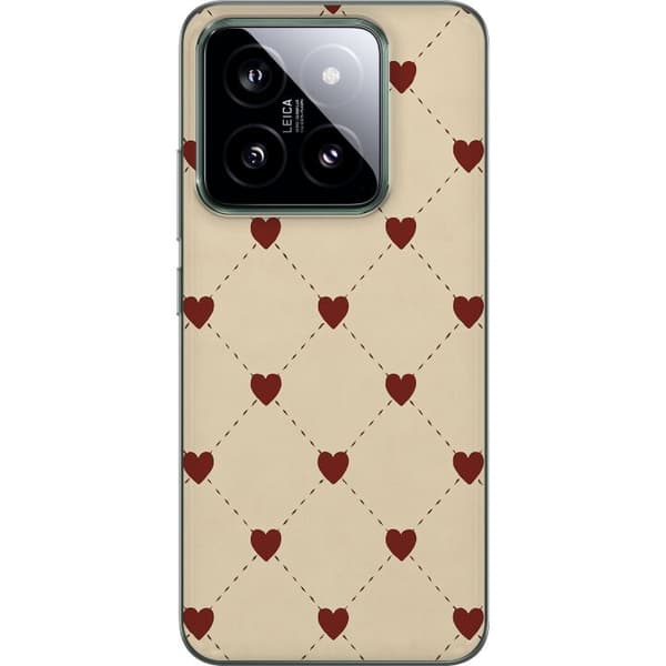 Xiaomi 14 Läpinäkyvä kuori Sydänverkko