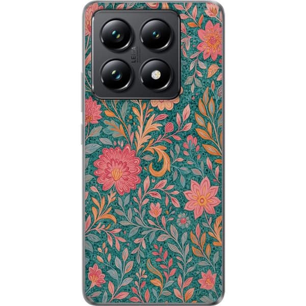 Xiaomi 14T Pro Gjennomsiktig deksel Floral Dream