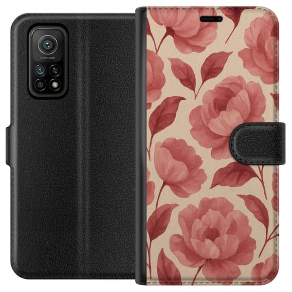 Xiaomi Mi 10T Pro 5G Tegnebogsetui Roseblomst