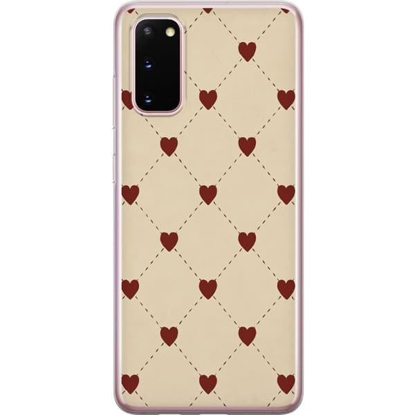 Samsung Galaxy S20 Gjennomsiktig deksel Hjertegrind