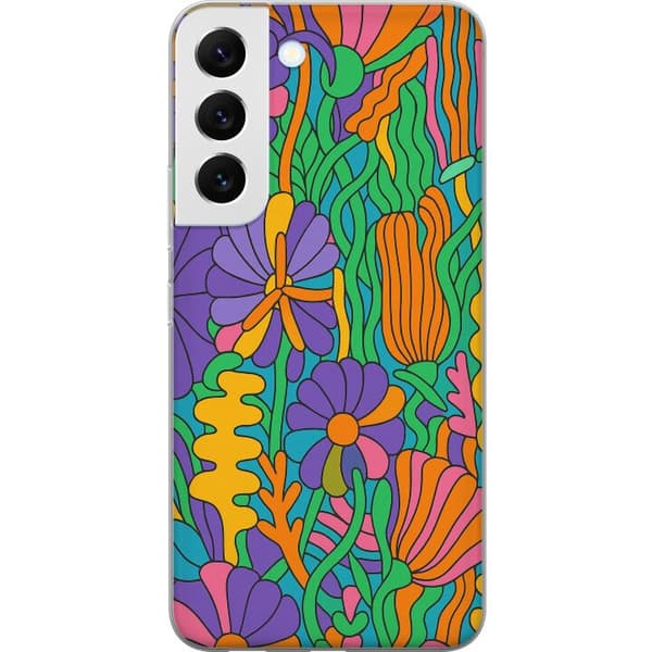 Samsung Galaxy S22 5G Läpinäkyvä kuori Värien räjähdys