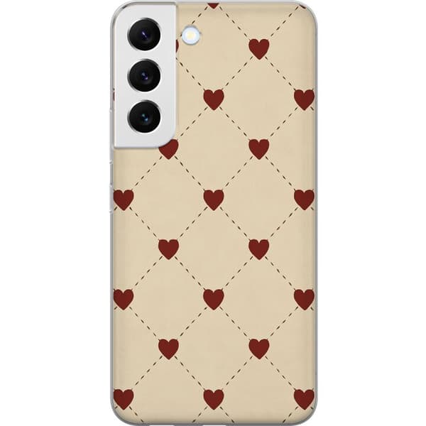 Samsung Galaxy S22 5G Läpinäkyvä kuori Sydänverkko