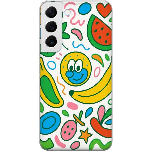 Samsung Galaxy S22 5G Läpinäkyvä kuori Perhosverho