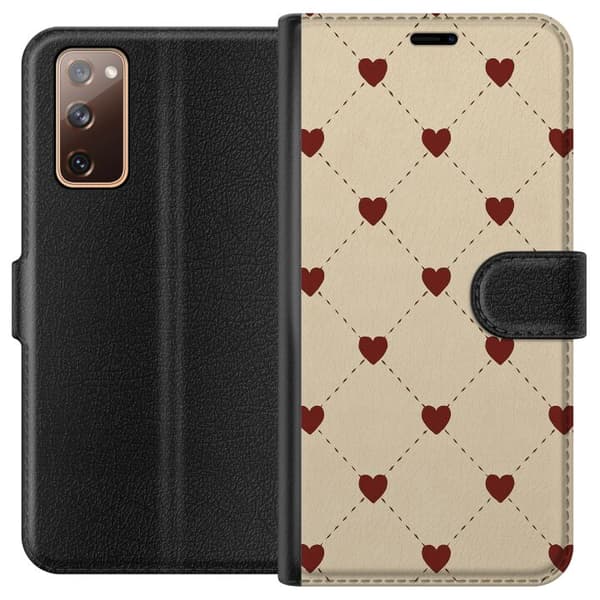 Samsung Galaxy S20 FE Plånboksfodral Heart Grid