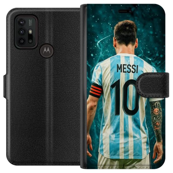 Motorola Moto G30 Tegnebogsetui Messi