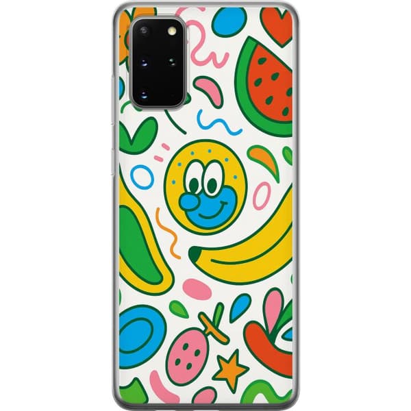 Samsung Galaxy S20+ Läpinäkyvä kuori Perhosverho
