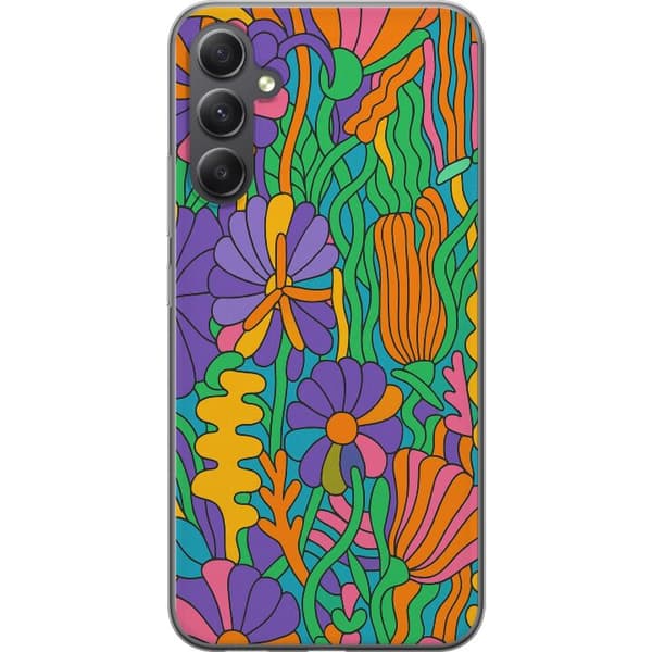 Samsung Galaxy S23 FE Gennemsigtig cover Farveeksplosion