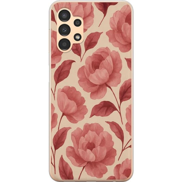 Samsung Galaxy A13 Läpinäkyvä kuori Ruusun Kukinta