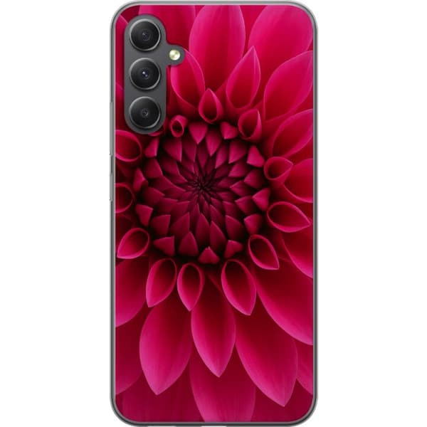 Samsung Galaxy A24 4G Läpinäkyvä kuori Rosecore